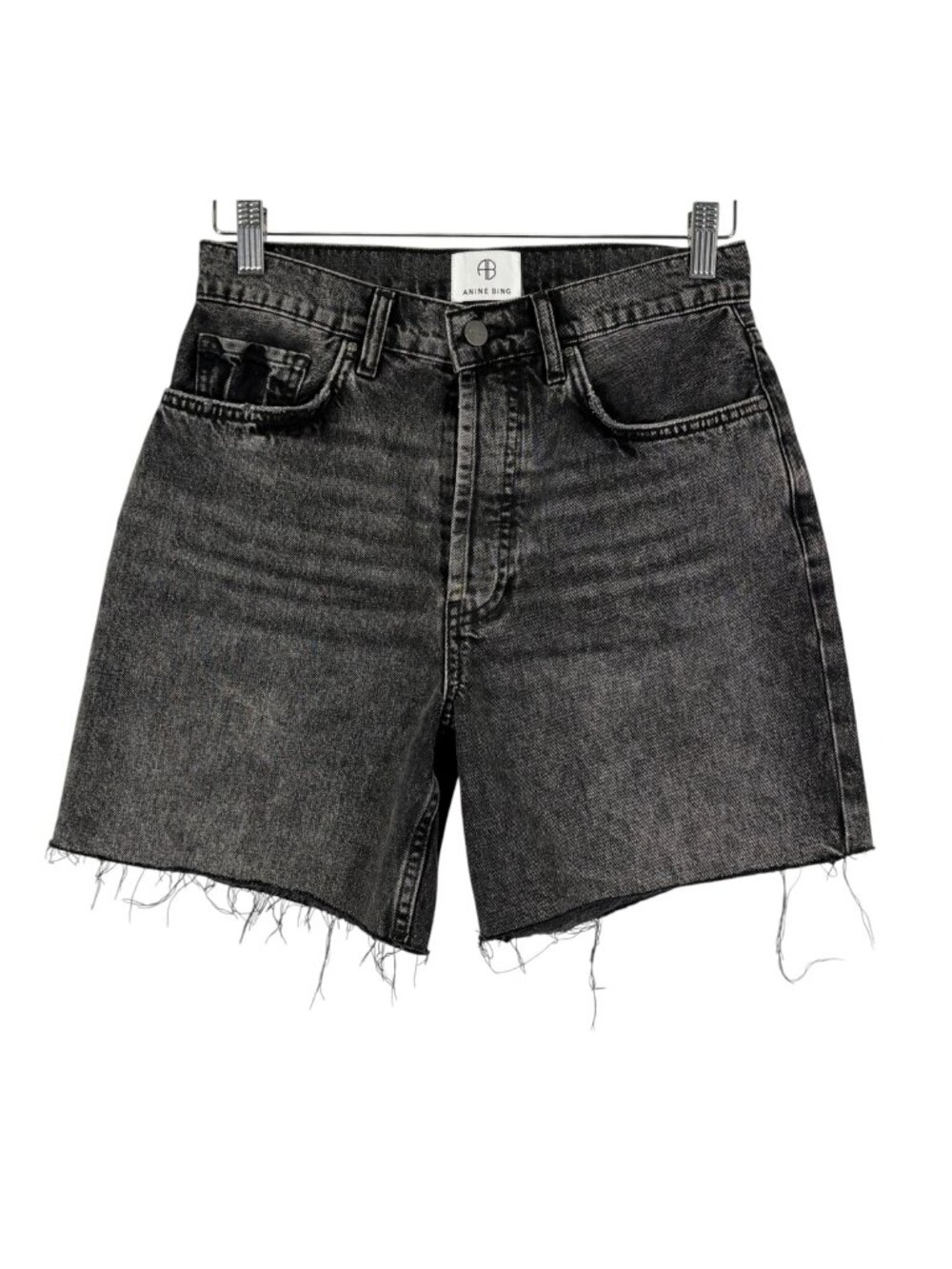NEW Anine Bing Kat High Rise Jean Shorts Size 26 - Picture 3 of 12